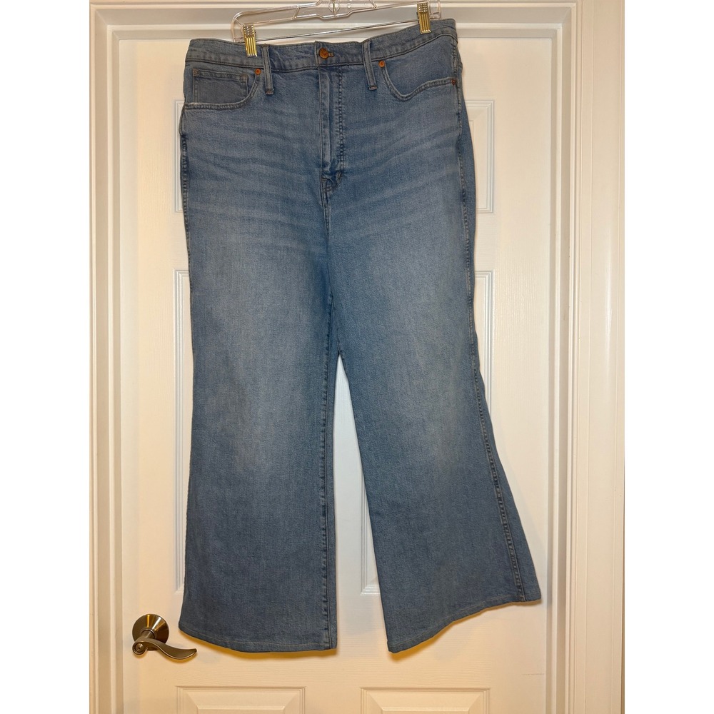 Madewell 11 High-Rise Flare Jeans Blue Denim Size 33 Womens - Picture 2 of 11
